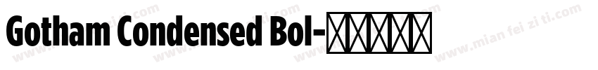 Gotham Condensed Bol字体转换